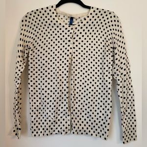 Falls Creek Womens Polka Dot Cardigan, Size S